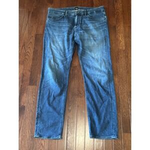 Hugo Boss Maine Regular Fit Jeans Blue Italian Candiani Cashmere Touch 36x30